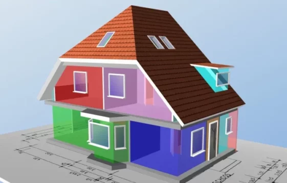 heizlastberechnung24, 3D-CAD Modell einer Immobilie