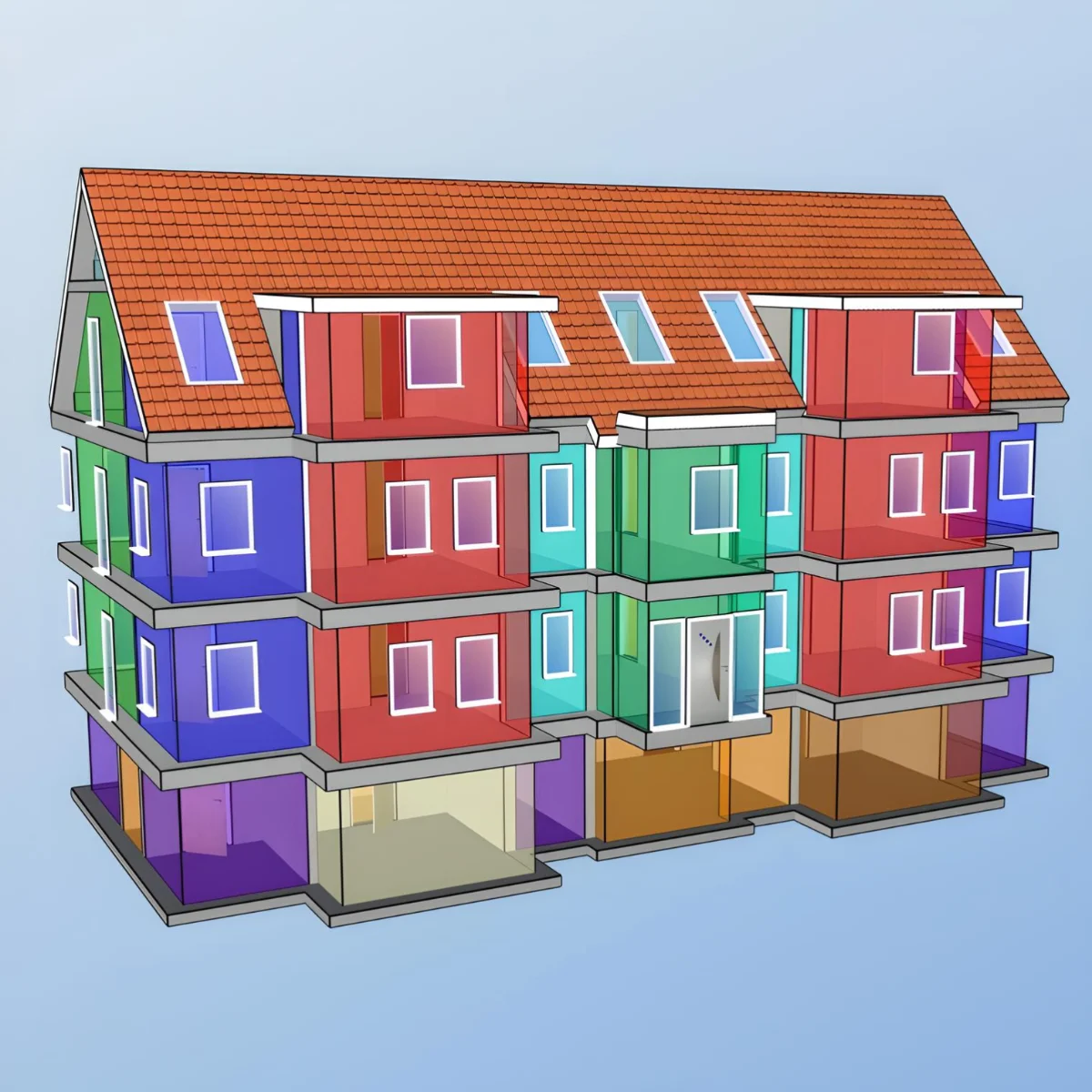 heizlastberechnung24-3D-CAD-Model-Mehrfamilienhaus